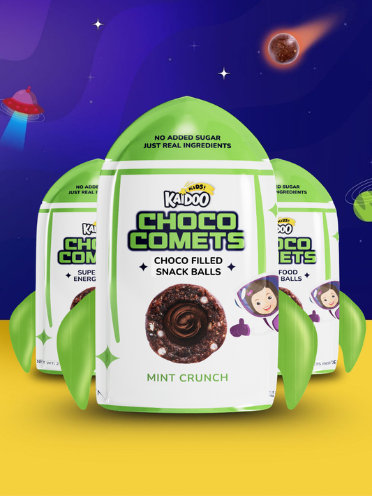 Choco Comets Mint Crunch - Chocolate Filled Snack Balls