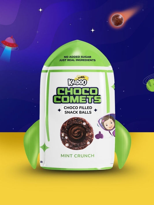 Choco Comets Mint Crunch - Chocolate Filled Snack Balls