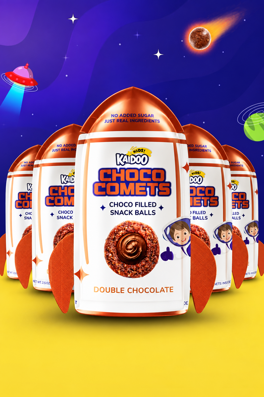 Choco Comets Double Chocolate 6 pack – Chocolate Filled Snack Balls