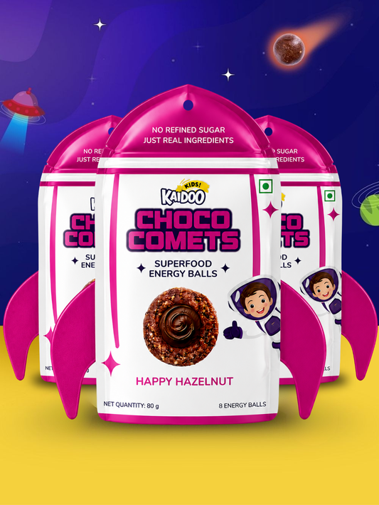 Choco Comets Happy Hazelnut – Chocolate Filled Snack Balls