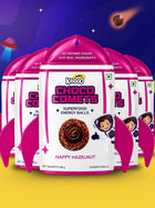 Choco Comets Happy Hazelnut 6 Pack – Chocolate Filled Snack Balls