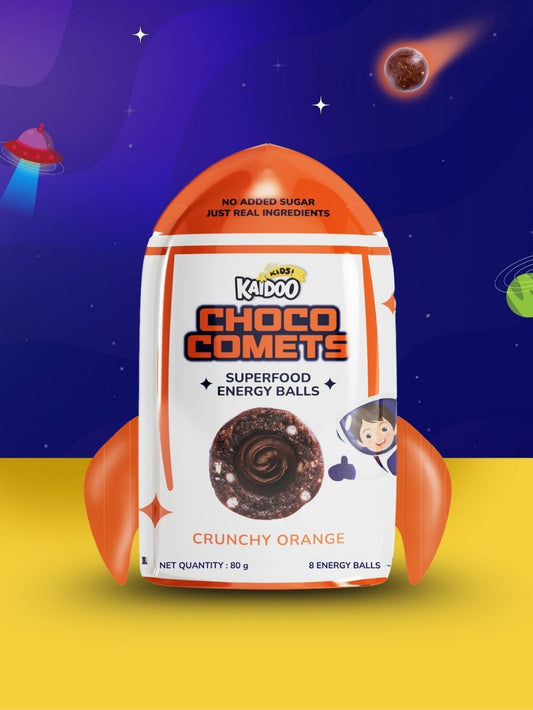 Choco Comets Crunchy Orange - Chocolate Filled Energy Balls